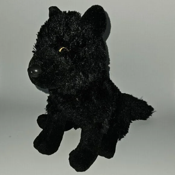 Wild Republic Toys Wild Republic Solid Black Wolf Plush